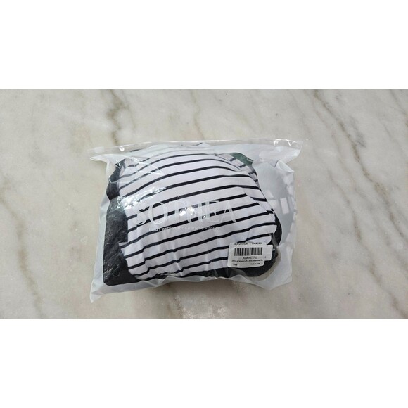 NWT Sothea Black & White Tummy Control Swimsuits V Neck Womens Swimwear Size 22W - Picture 9 of 10